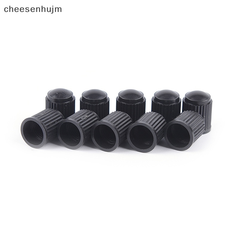 Set 100 Nắp Van Khí Bằng Nhựa Màu Đen Dành Cho Xe Đạp / Ô Tô