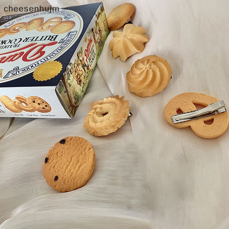 1 Kẹp Tóc Hình Bánh Quy Dễ Thương Cho Bé Gái
