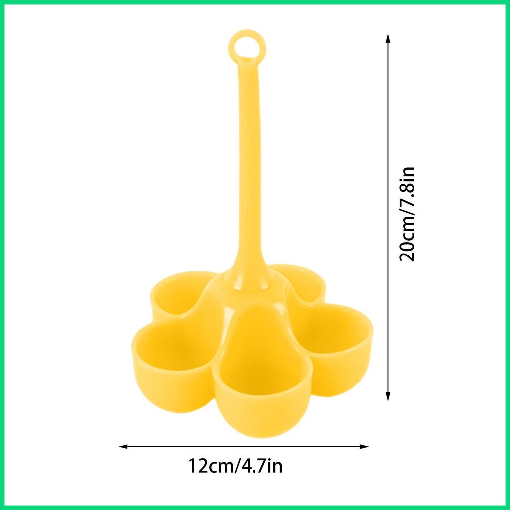 Khay Hấp Trứng 5 Ngăn Bằng Silicone Chịu Nhiệt Tiện Dụng