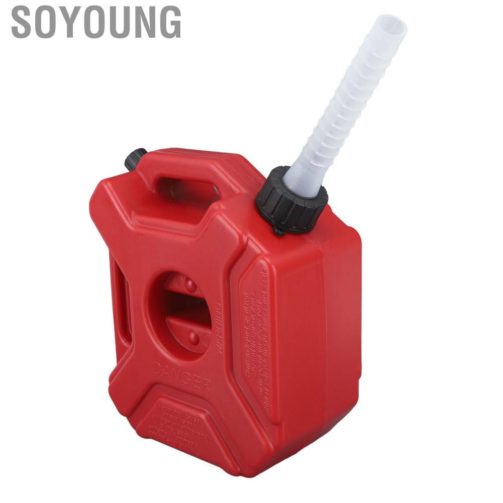 Soyoung Fuel Container  3L 0.75 Gallon Leak Free Lightweight Spill Proof Universal Portable Tank for SUV ATV Off Road Vehicles