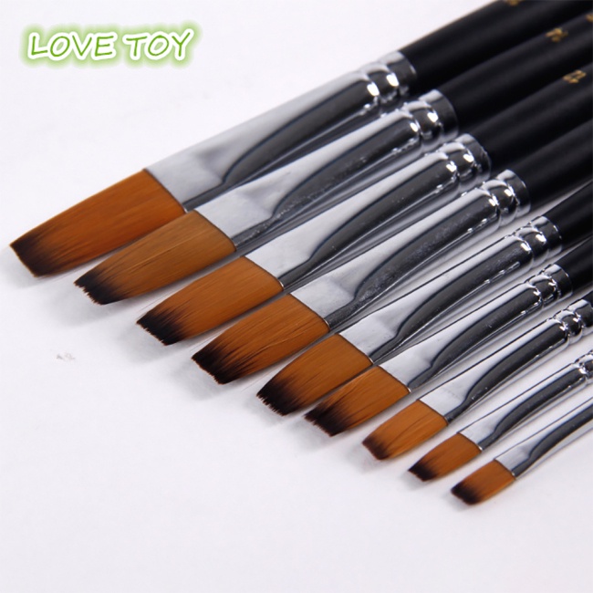 Set 9 Cọ Vẽ Tranh Sơn Dầu Chuyên Dụng