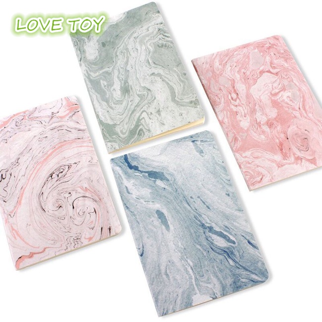 Nkodok Sổ Tay Ghi Chú Nhật Ký Vẽ Graffiti Đường Kẻ Đá Cẩm Thạch Dễ Thương (Màu Ngẫu Nhiên)