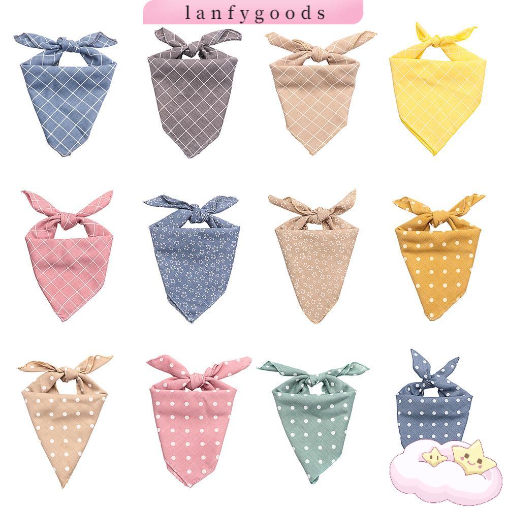LANFY Khăn Choàng Cổ Chấm Bi Cho Thú Cưng