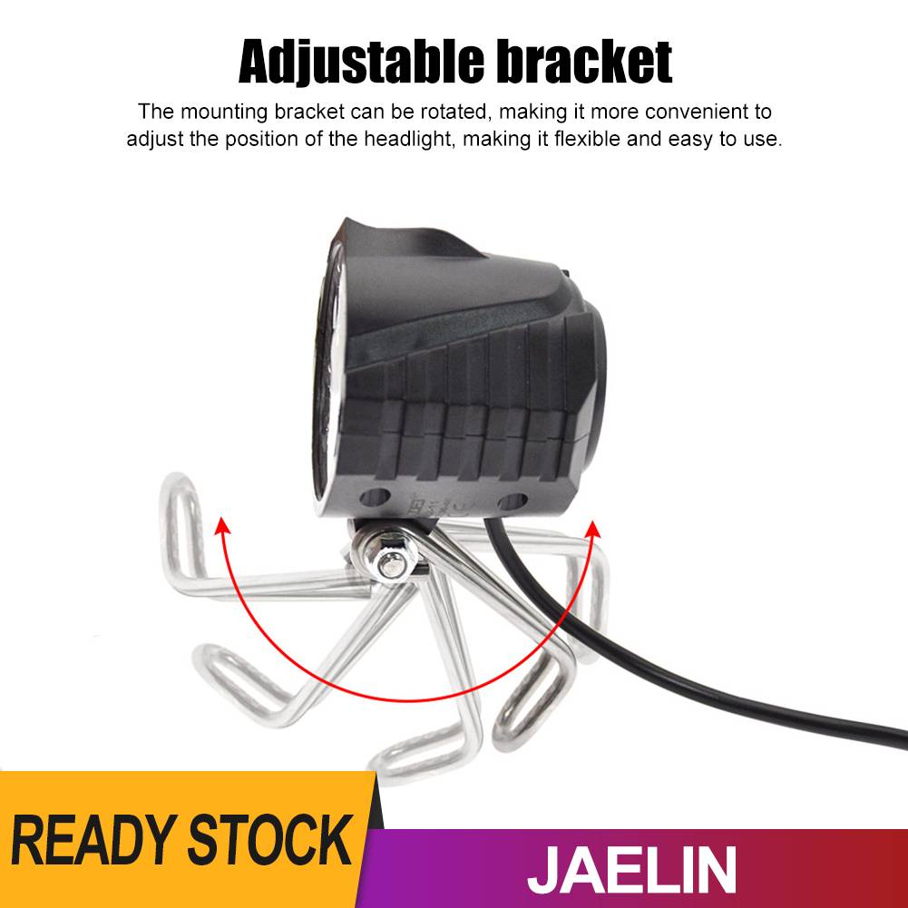 Đèn Pha LED 12W 36V 48V E-Bike Độ Sáng Cao Chuyên Dụng Cho Xe Đạp Điện