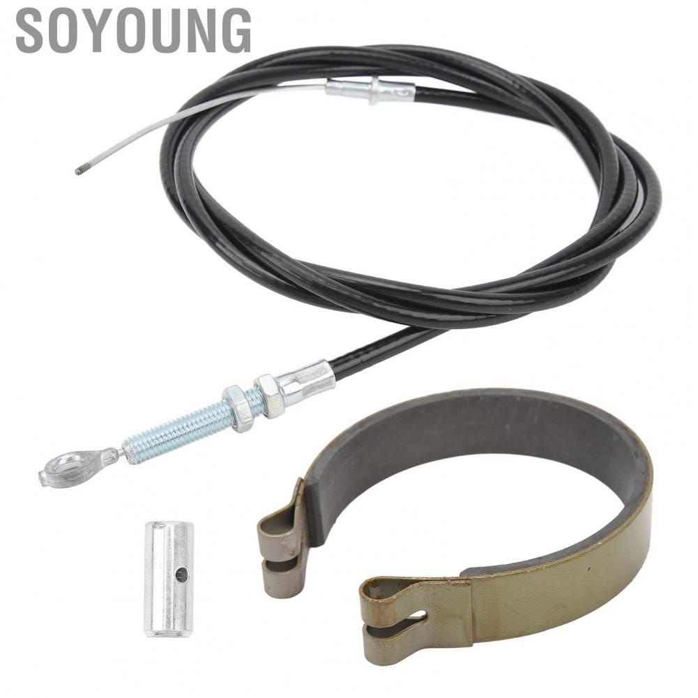 Soyoung 4in Rear Brake Band Pins Kit with 1.55m Throttle Pull Cable for Go Kart Yard Cart Mini Bike ATV Pin