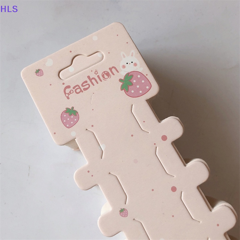 Set 50 Thẻ Giấy Dài Trưng Bày Kẹp Tóc / Vòng Tay / Dây Buộc Tóc DIY