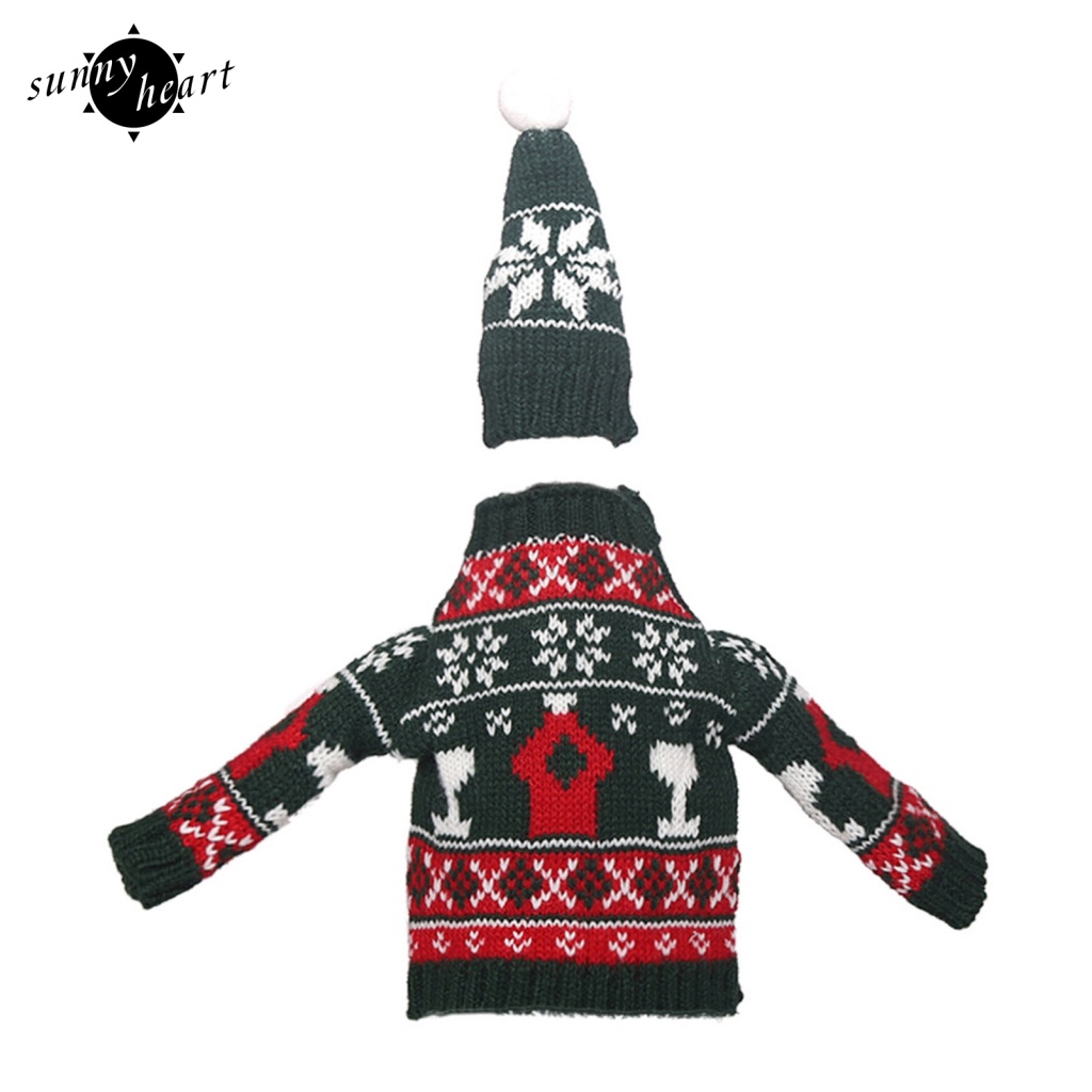 Sunnyheart 1 Bộ Đồ Vải Dệt Kim Ba Chiều Cắt Ba Chiều Phù Hợp Cho Cửa Hàng / Khách Sạn / Quán Bar Và Các Nơi Khác Trang Trí Tiệc Giáng Sinh Hoàn Hảo