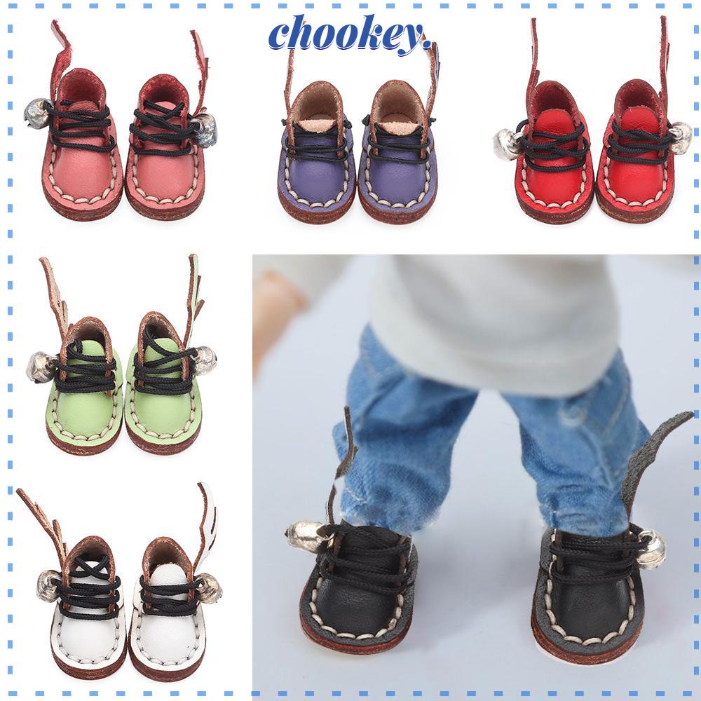 CHOOKEY Giày Da Bò Cho Búp Bê obitsu11GSCbody9OB11 Tỉ Lệ 1 / 11 OB11