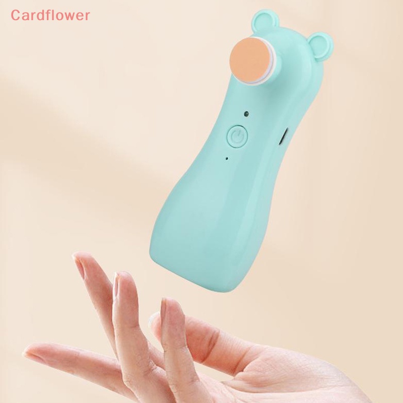 Dụng Cụ Cắt Móng Tay Bằng Điện &lt; Cardflower An Toàn Cho Bé Sơ Sinh Kèm Đèn