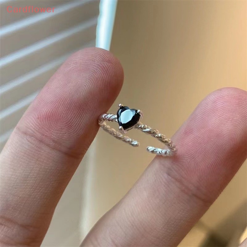 (MớI) Nhẫn Hở ĐíNh Đá HìNh TráI Tim Đơn GiảN ThờI Trang Cho Nữ