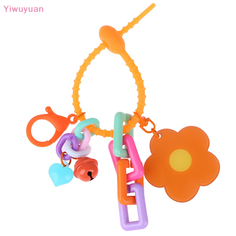 &lt; Yiwuyuan &gt; Móc Khóa Điện Thoại Di Động Mặt Hình Đám Mây Và Hoa Nhiều Màu Sắc Dễ Thương Phụ Kiện Chìa Khóa Xe Hơi Cho Nữ