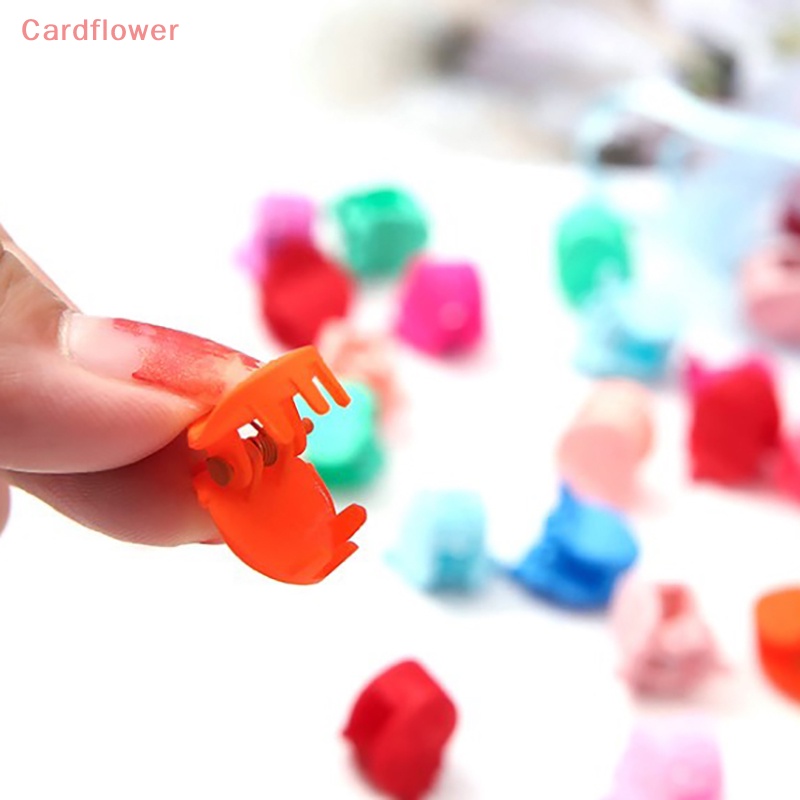 Set 20 Kẹp Tóc Càng Cua Mini Hình Hoa Nhiều Màu Sắc Ngọt Ngào Cho Bé Gái