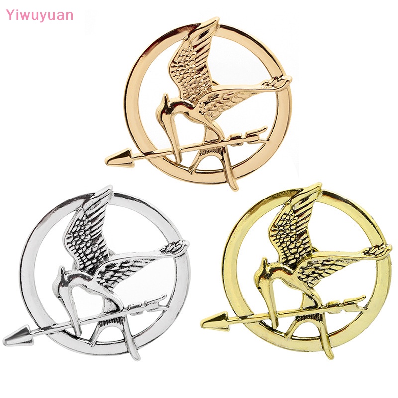 Ghim Cài Áo Hợp Kim Hình Robin Vintage 3 Màu Mới