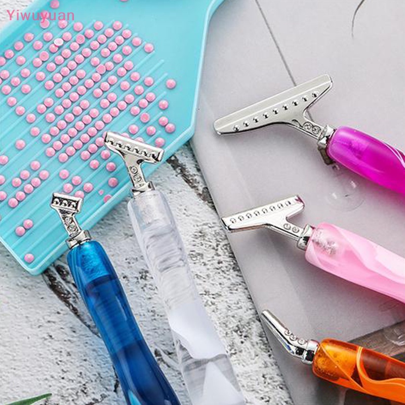 < Yiwuyuan > Phụ Kiện Bút Paing Kim Cương 45° Set 6 Bút Trang Trí Móng Tay Nghệ Thuật Bằng Thép Không Gỉ Tiện Dụng Mới