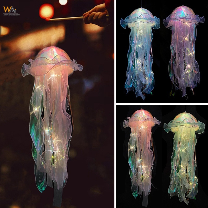 Đèn Ngủ Hình Sứa Biển Dễ Thương Lãng Mạn Dùng Trang Trí Phòng Ngủ