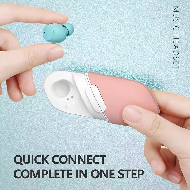 Tai Nghe Không Dây TWS Bluetooth 5.3 Thiết Kế Trái Tim Dễ Thương