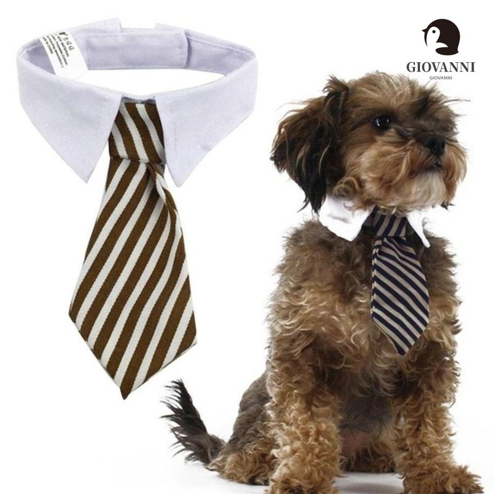 GIOVANNI Vòng Cổ Hình Cà Vạt Sọc Dành Cho Thú Cưng Cỡ Nhỏ / Vừa / Nhỏ