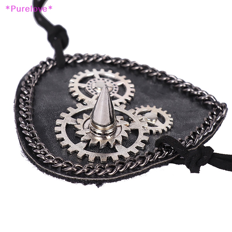 Mặt Nạ Mắt Da PU Hóa Trang Halloween Độc Đáo