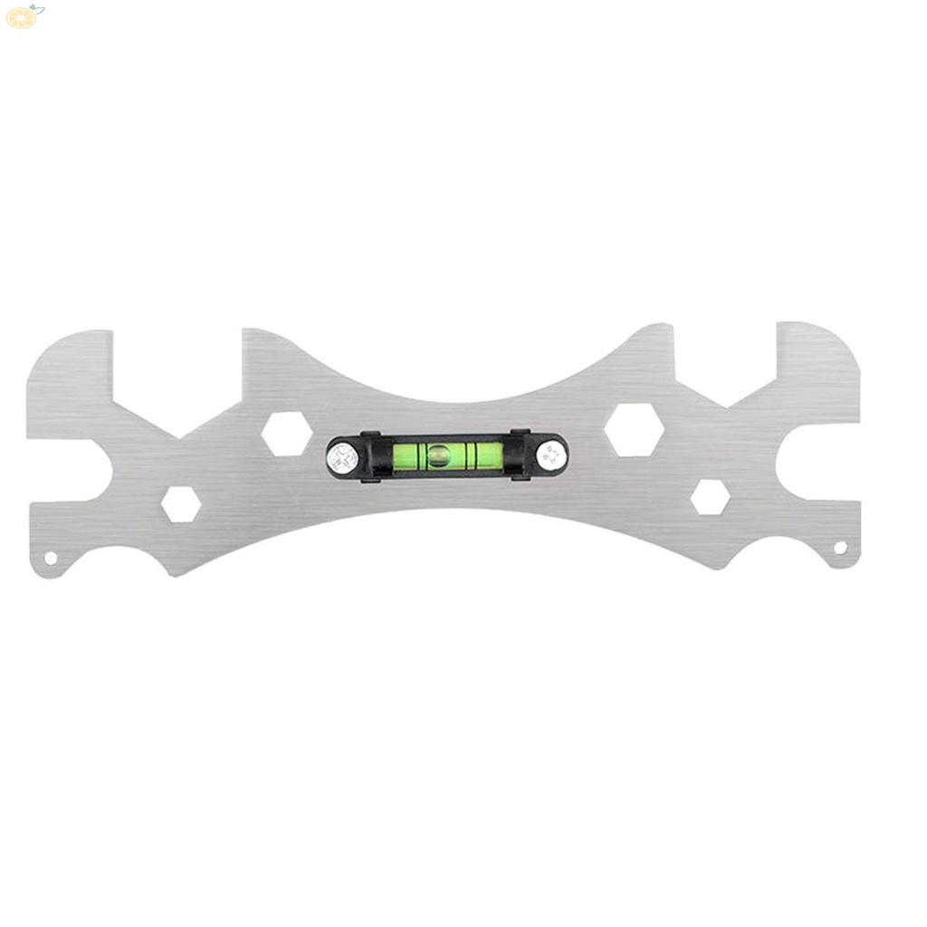 【VARSTR】Wrench Level Gauge Multifunctional Self Levelling Bathroom Wrench Curved Key