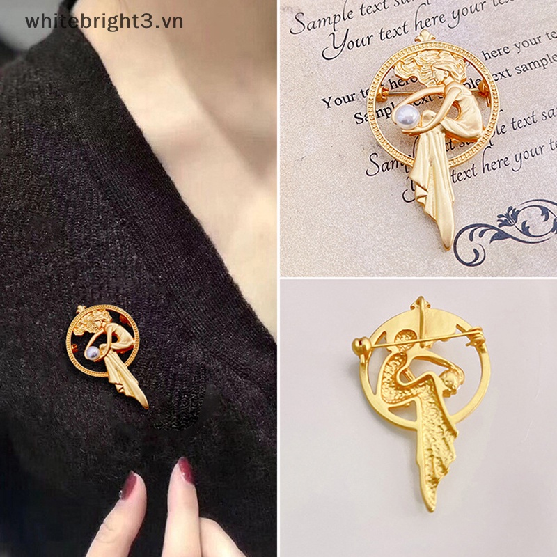 Trâm Cài Áo Hình Thiên Thần Phong Cách Ai Cập Cổ Điển Cho Nữ