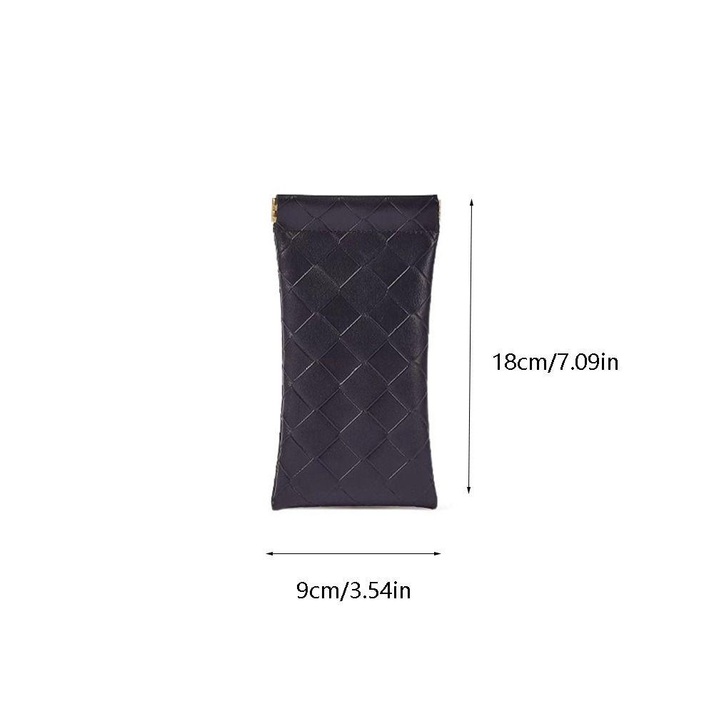 Hộp Đựng Mắt Kính Tự Động Đóng Kín Bằng Da PU Dệt Chống Nước Sức Chứa Lớn