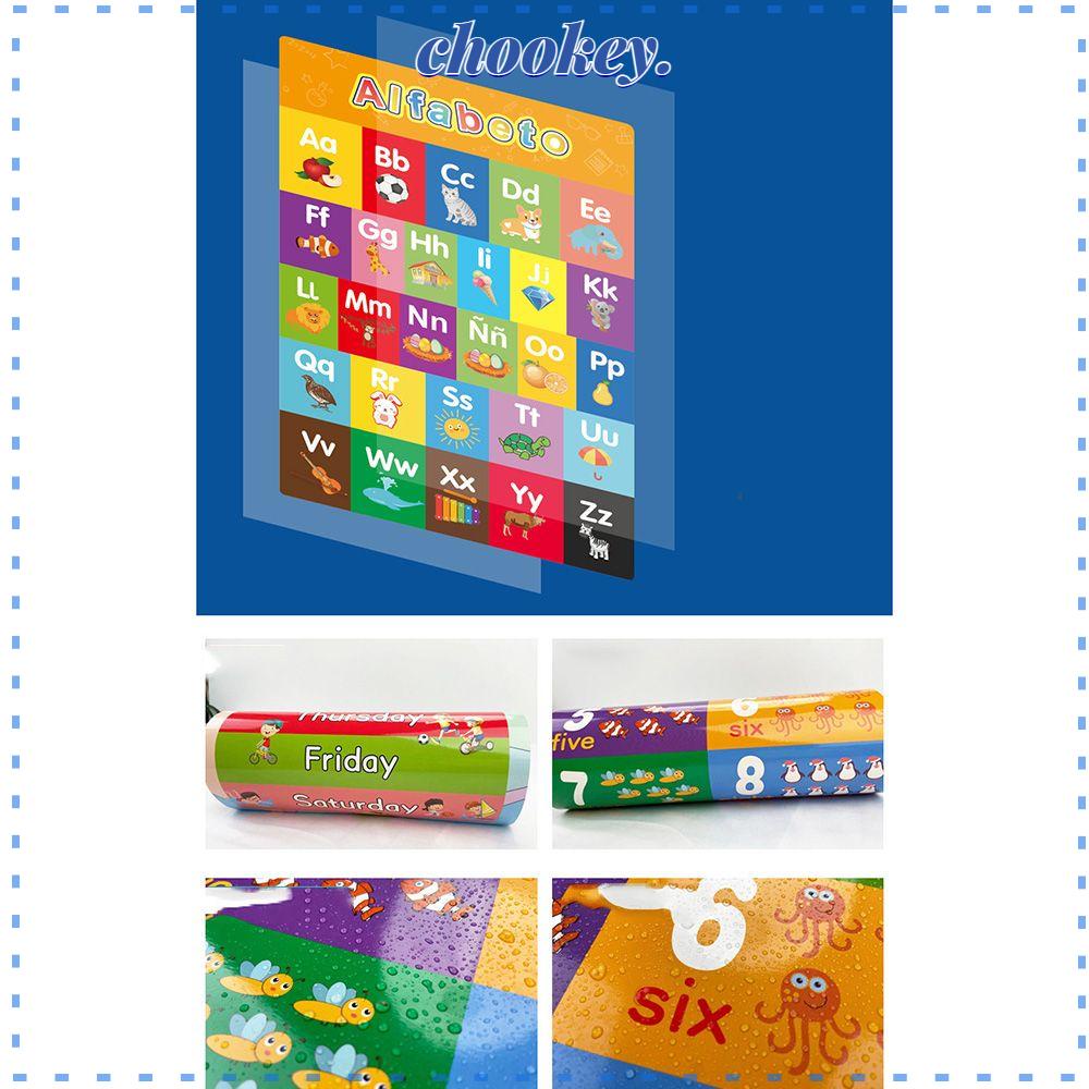 CHOOKEY Bảng Đọc Sách Dán Tường Giáo Dục Cho Bé