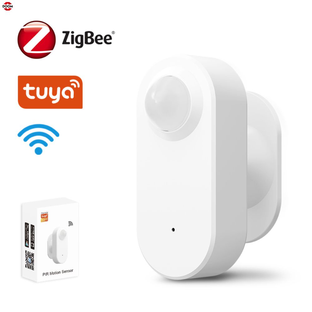 Tuya Zigbee3.0 Cảm biến cơ thể người Chuyển động cơ thể thông minh không dây Cảm biến chuyển động mini Pir hoạt động với Wifi