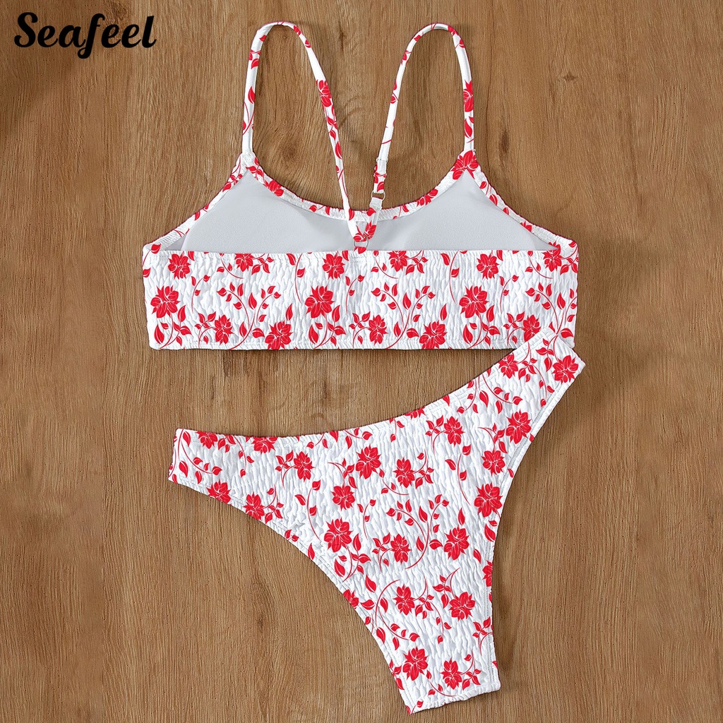 Bộ Bikini 2 Mảnh Không Dây In Họa Tiết Nhiều Màu Sắc Cho Nữ