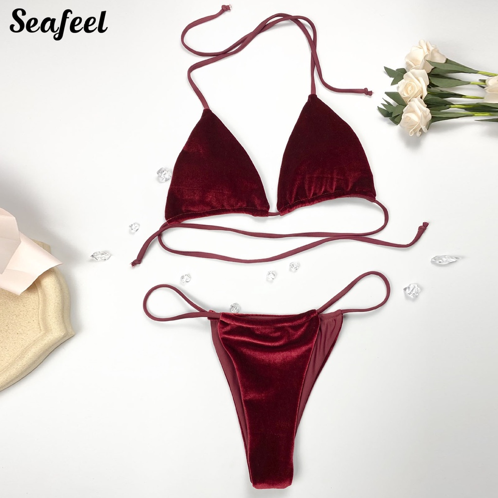 Bộ Đồ Bơi Bikini Màu Sắc Thời Trang Cho Nữ