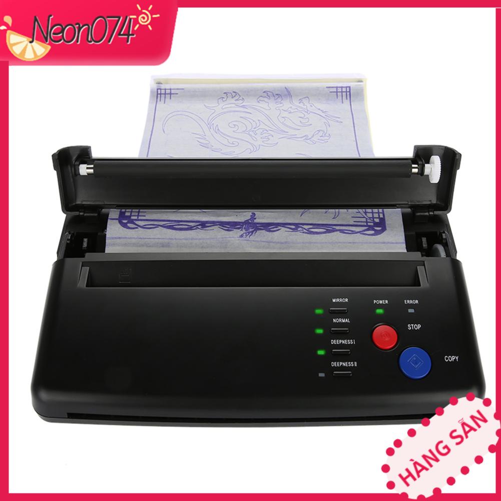 Neon074 2 Loại Di Động Giấy A5 A4 Hình Xăm Truyền Stencil Máy Photocopy Nhiệt In 110V-240V