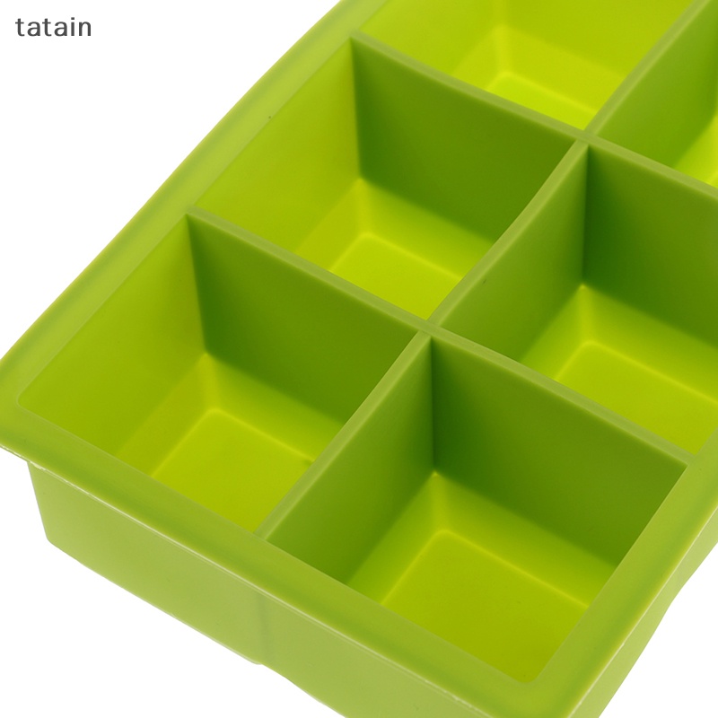 Khay Làm Đá 6 Ngăn Bằng Silicon Cấp Thực Phẩm DIY