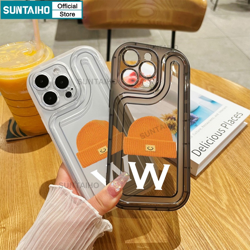 Suntaiho Ốp lưng ốp iphone Ốp Điện Thoại Tpu Mềm Trong Suốt Chống Sốc Họa Tiết Đan Len Cho IPHONE 14 PRO MAX X XS MAX XR 11 12 13 PRO MAX