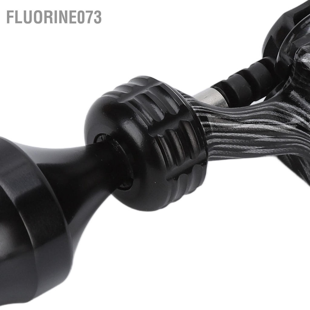 Fluorine073 Quay Hình Xăm Bút Salon Mạ Điện Kẽm Hợp Kim Có Thể Điều Chỉnh Lót Đổ Bóng RCA Động Cơ Máy Đen