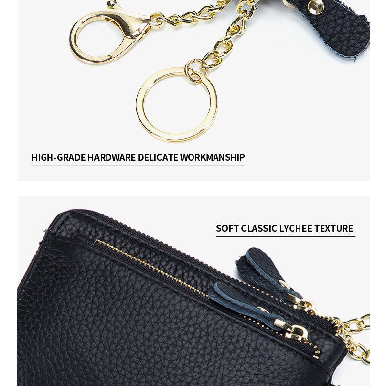 Ví Da Cầm Tay Mini Đa Năng Thiết Kế Đơn Giản Thời Trang