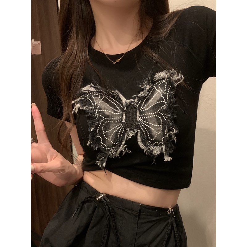 Áo Thun Tay Ngắn Dáng Ôm Thiết Kế Mới Thời Trang Mùa Hè Theo Phong Cách Hàn