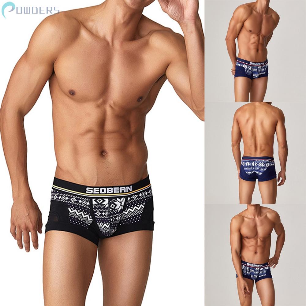 Quần Lót Boxer Lưng Thấp Có Túi Lồi Mềm Mại Cho Nam