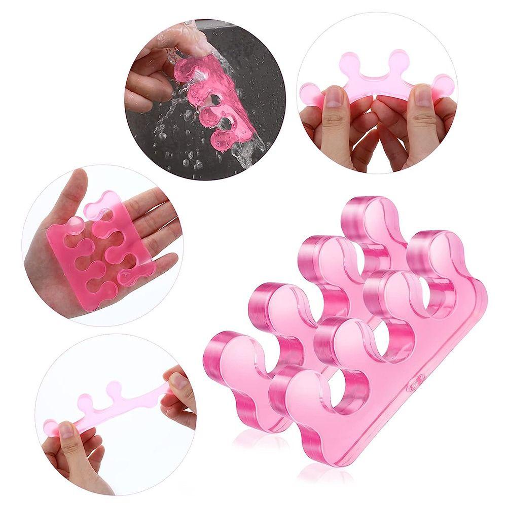 Set 2 Cặp Đệm Tách Ngón Chân Bằng Silicone Giúp Giảm Đau Hiệu Quả