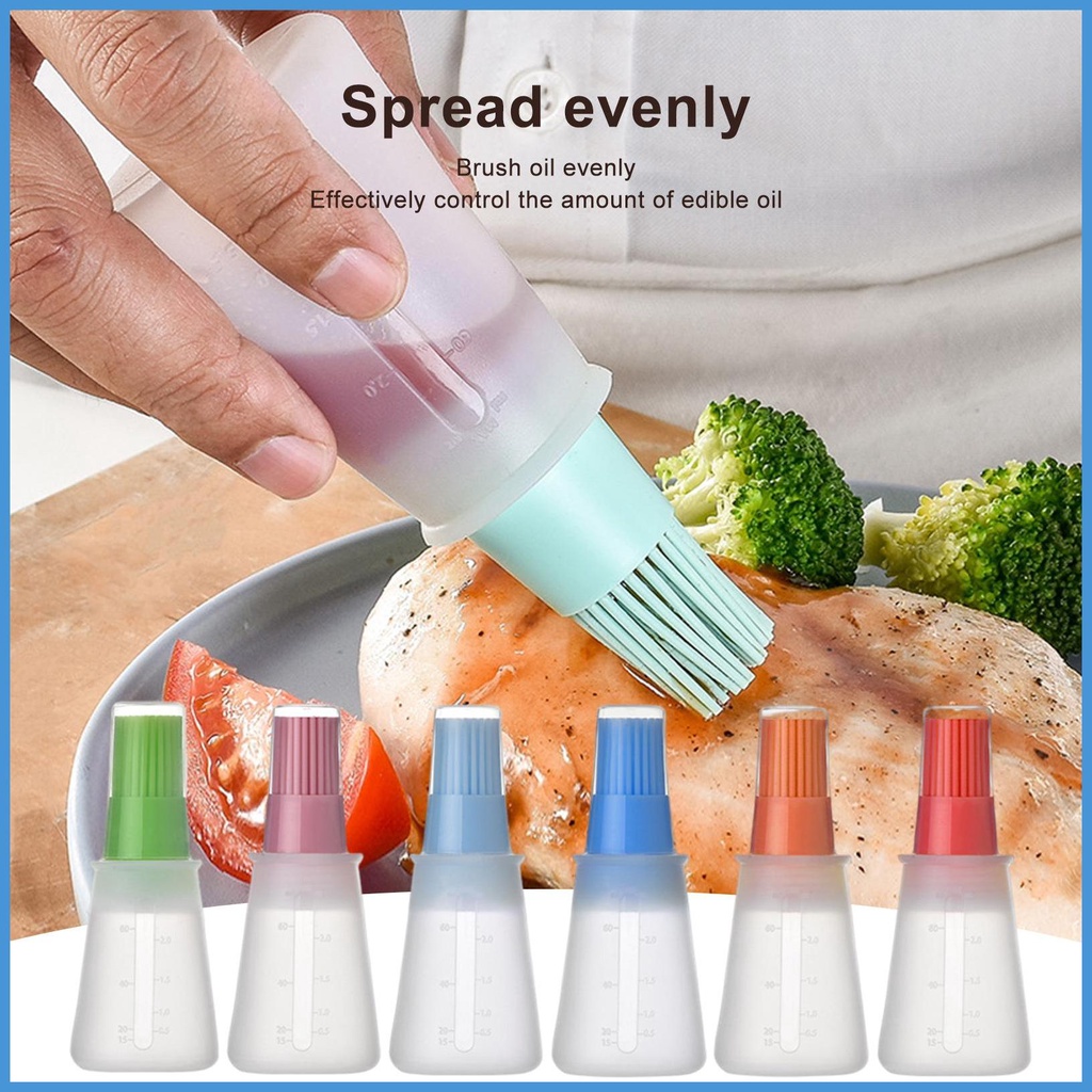 Set 6 Cọ Silicone Phết Dầu Chịu Nhiệt Tốt Tiện Dụng Cho Nấu Ăn