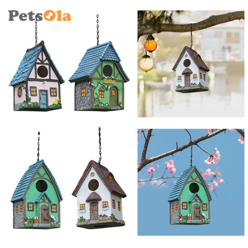 Nhà Chim Bằng Nhựa Có Móc Treo Độc Đáo Trang Trí Nhà Cửa / Sân Vườn / Chim Cảnh