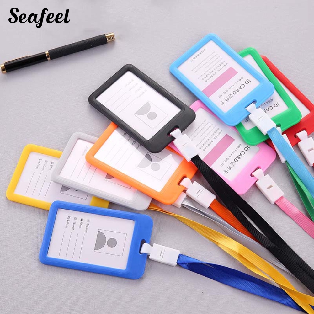 Dây Đeo Thẻ Tên Hai Mặt Trong Suốt