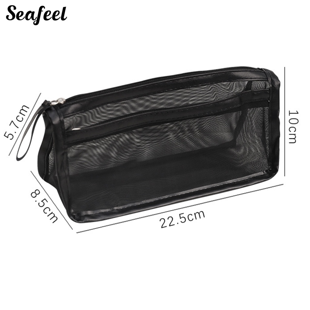 Túi Đựng Bút Bằng Lưới Trong Suốt Sức Chứa Lớn