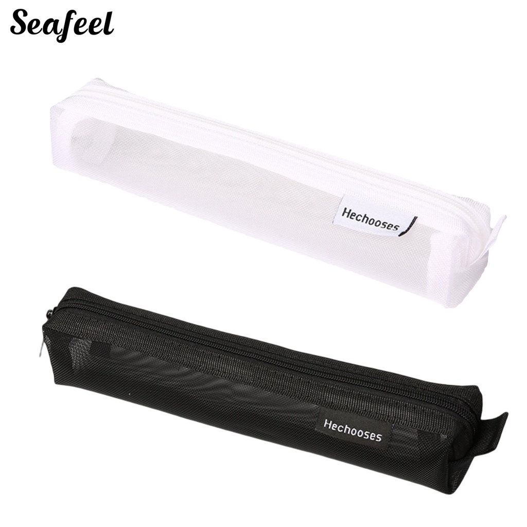 Túi Đựng Bút Bằng Nilon Trong Suốt Kiểu Dáng Đơn Giản Thời Trang
