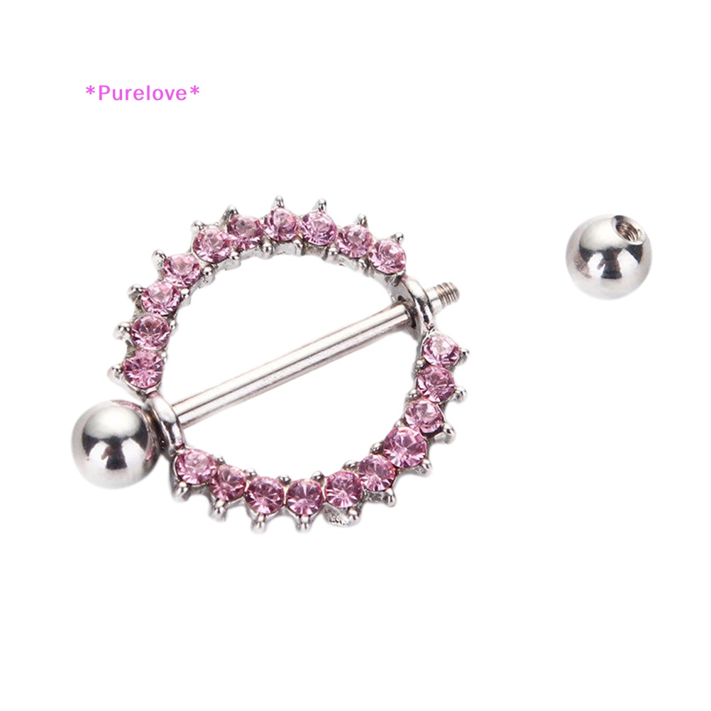 Set 1 / 2 Khuyên Nhũ Hoa Hướng Dương Bằng Thép Thời Trang Mới