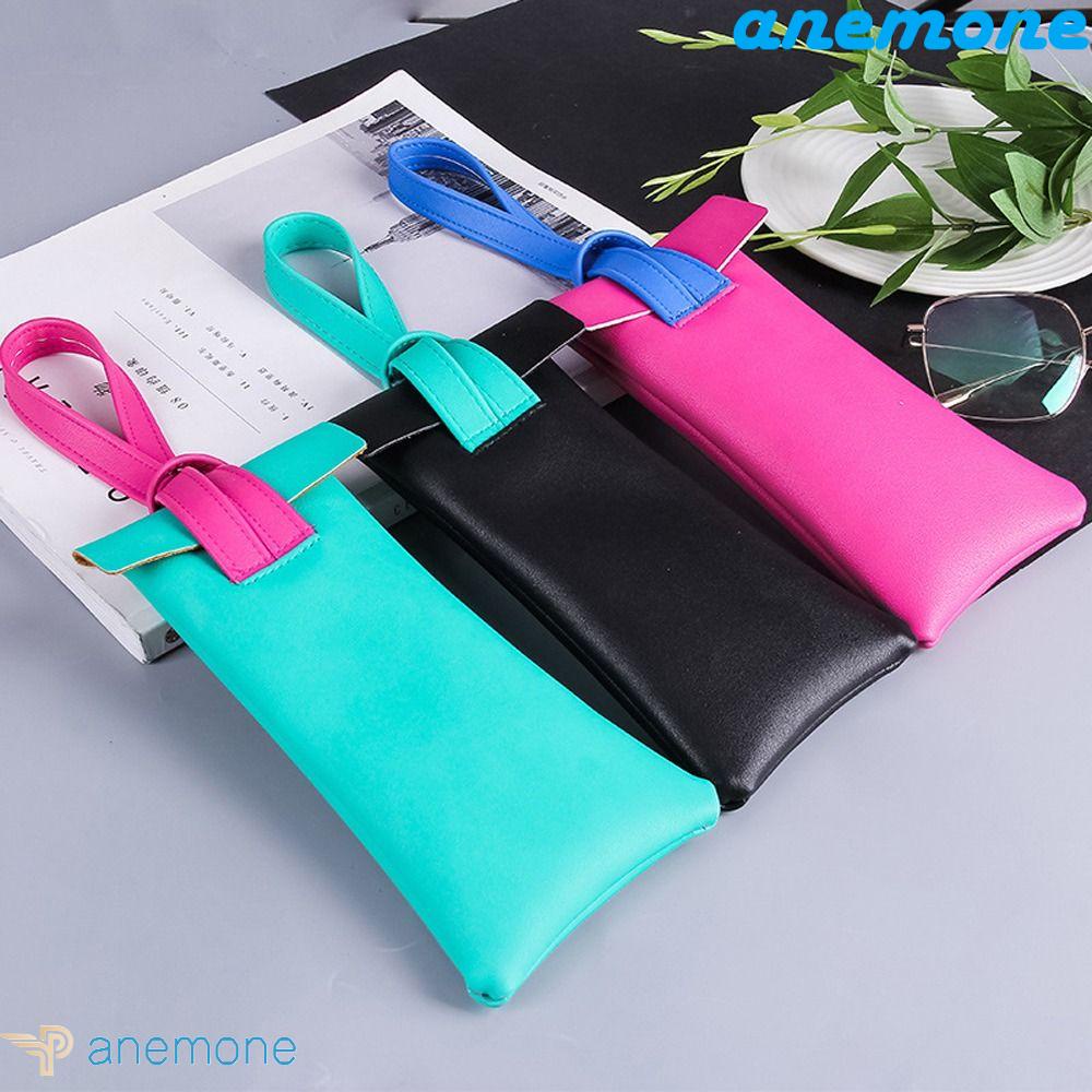 Túi Đựng Mắt Kính Bằng Da PU Mềm Hình Chữ Nhật Có Dây Buộc Phong Cách Hàn Quốc