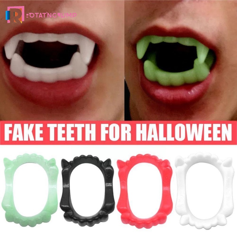 Hàm Răng Giả Phát Sáng Hóa Trang Ma Cà Rồng / Zombie Fangs Cho Tiệc Halloween