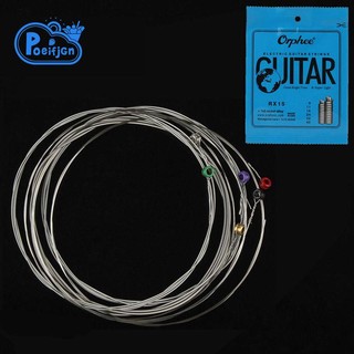 Orphee bộ 6 dây đàn guitar điện rx15 bằng hợp kim niken siêu nhẹ tiện dụng