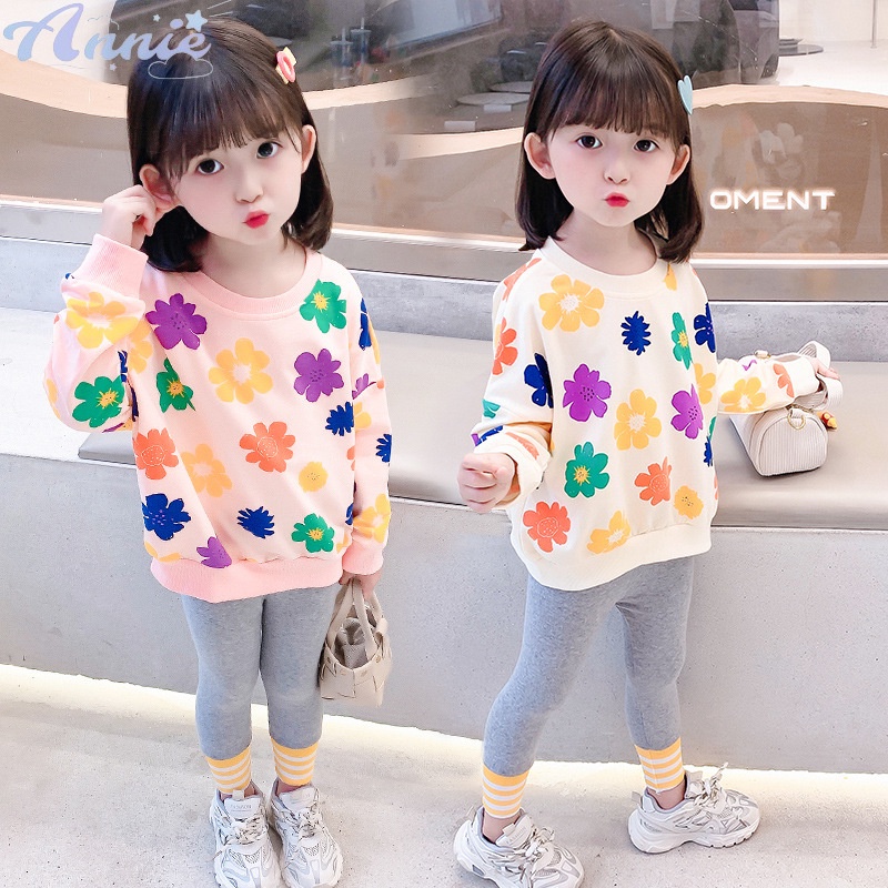 Annie Áo Sweater Họa Tiết Hoa Dễ Thương Thời Trang Cho Bé Gái