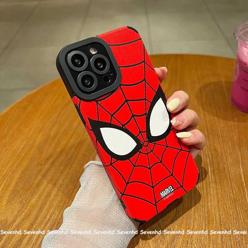 Ốp Điện Thoại Mềm Chống Sốc Họa Tiết Người Nhện Mắt Dọc Cho iPhone 14 13 12 11 Pro Max SE2020 X Xr Xs Max 8 7 Plus