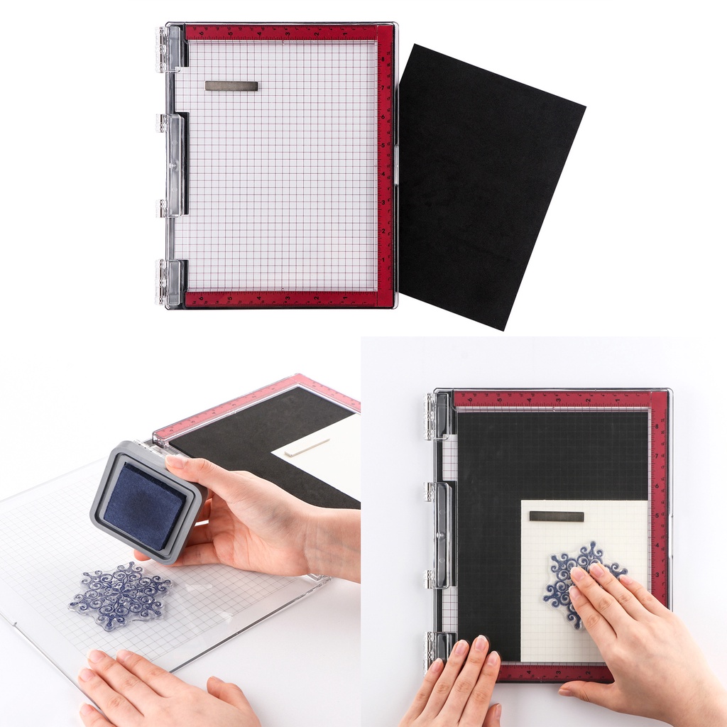 Đệm Xốp Dập Tem Trong Suốt Có Nam Châm 8.5x10 inch
