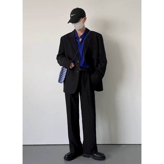 Áo Vest Hai Mảnh Mùa Hè 2023 Không Xẻ Tà Phong Cách Mới Phổ Biến Cho Nam